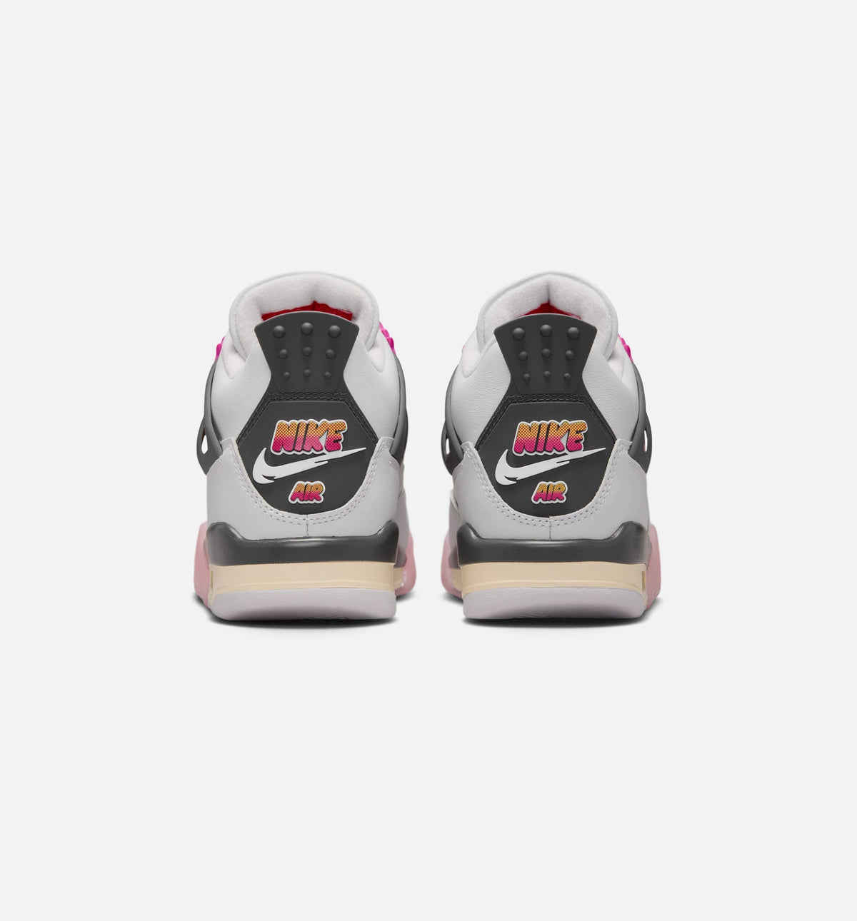 Air Jordan 4 Retro Comic | Grade School Lifestyle Shoe | Sail/Fierce Pink/Smoke Grey