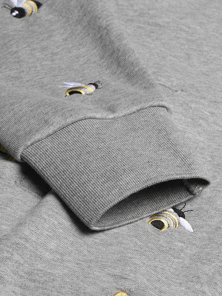 Premium 100% Cotton Embroidered Hoodie - Artistic Zip - Up Hooded Sweatshirt | Thom Browne