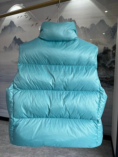 Canada Goose Puffer Vest in Aqua Blue with Glossy Finish