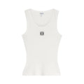 LOEWE Anagram Tank Top in Cotton – White & Black
