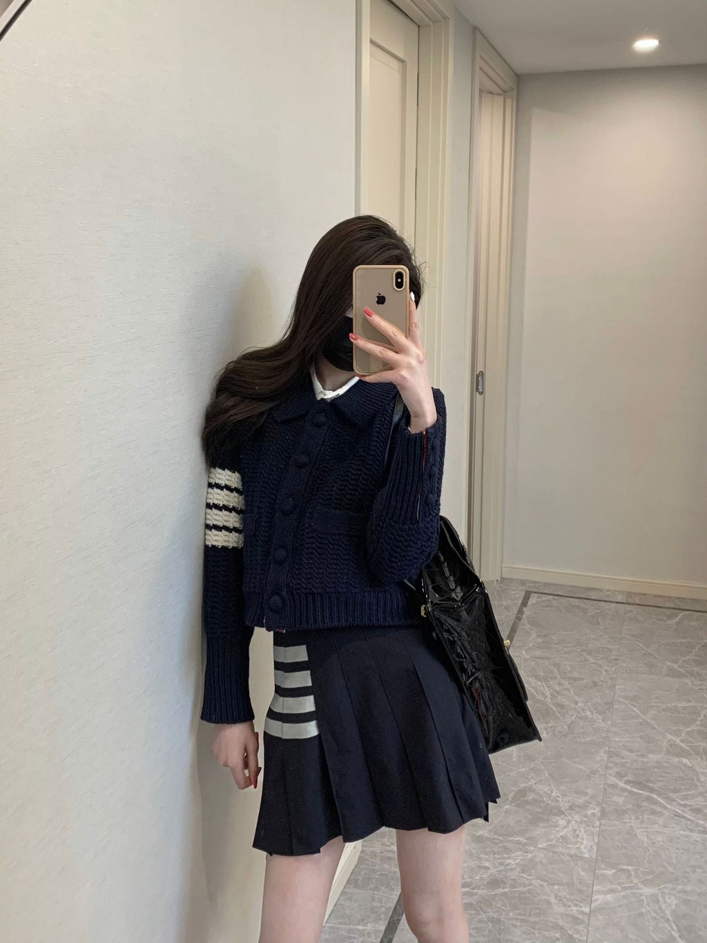 wool knit cardigan