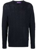 Ralph Lauren Purple Label cable-knit crew neck sweater