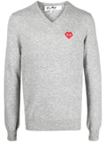 Comme Des Garçons Play V-neck wool jumper