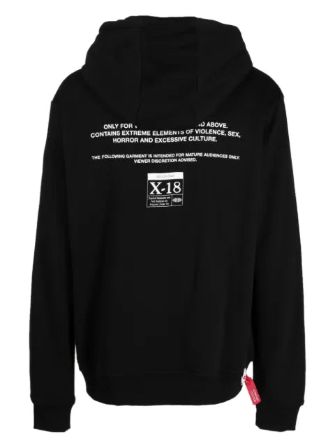 Mostly Heard Rarely Seen 8-Bit bunny-print cotton hoodie