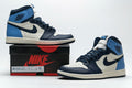 Air Jordan 1 Retro High Obsidian UNC Reps Sneaker 555088-140