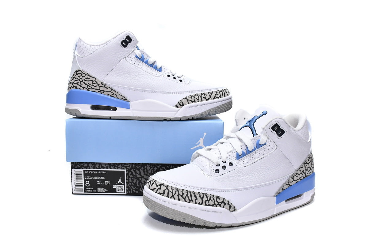 Air Jordan 3 UNC Reps Sneaker CT8532-104