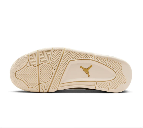 Air Jordan 4 Retro 'Metallic Gold' – Women's Sneakers AQ9129-170