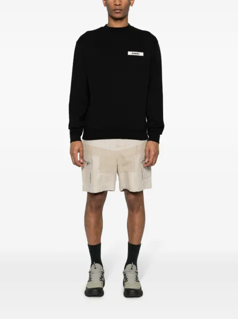 Jacquemus Gros grain logo-patch sweater