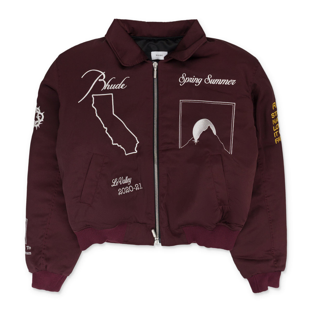 MAROON SIGNAL BOMBER