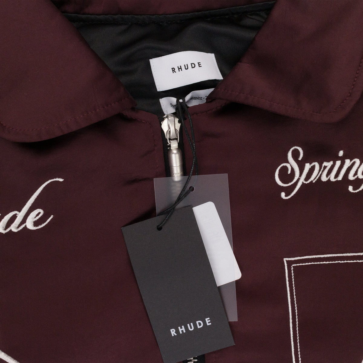 MAROON SIGNAL BOMBER