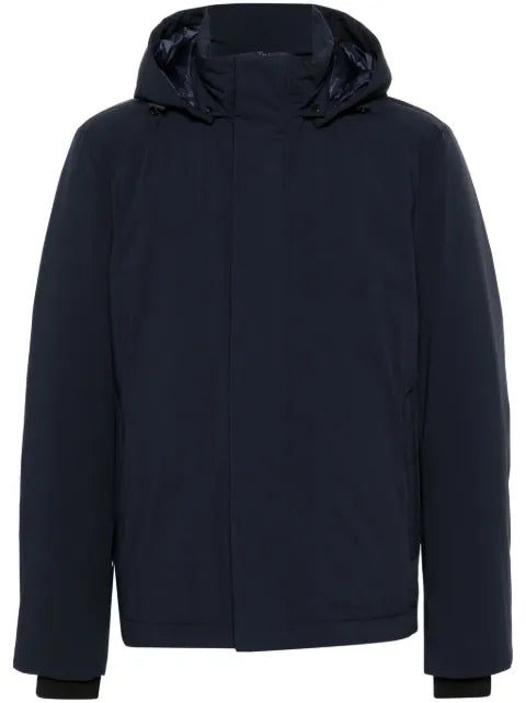 Woolrich detachable-hood jacket