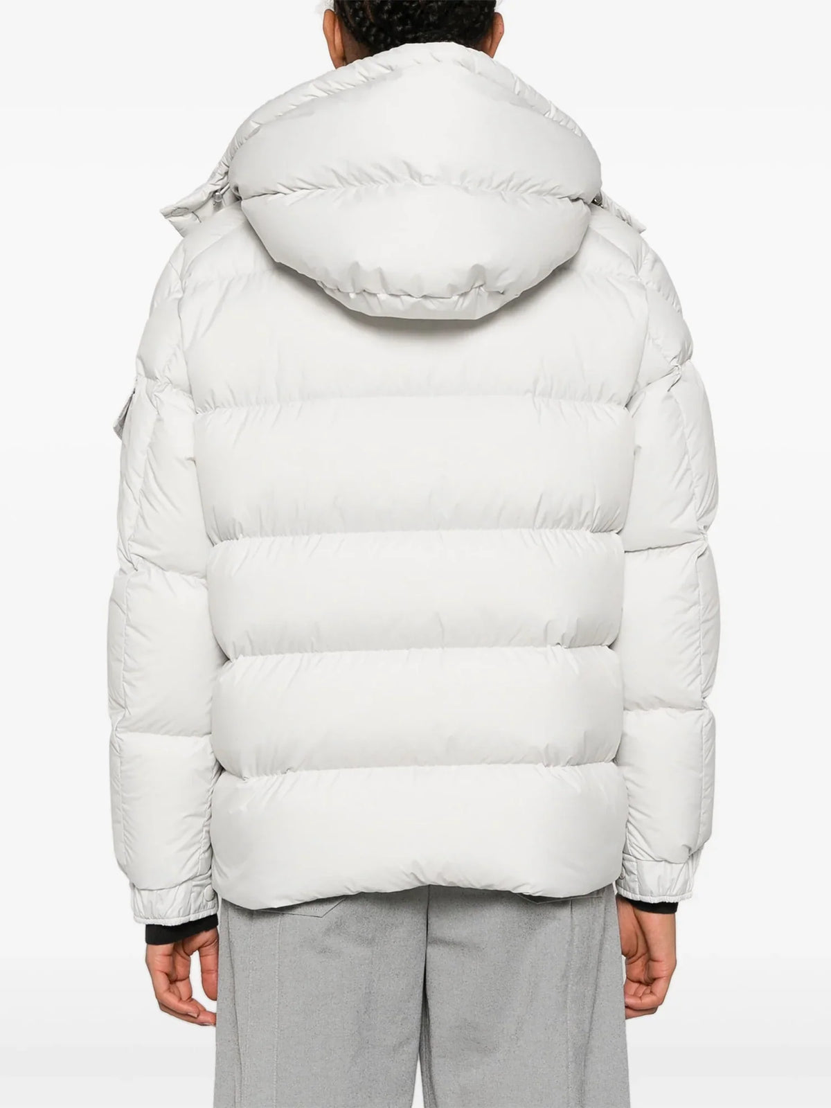 Moncler Maya 70th Anniversary Short Down Jacket in White