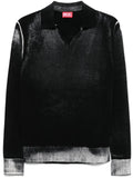 Diesel K-Lorenzo collar polo sweater