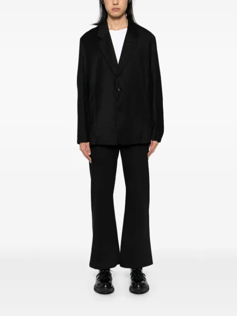 Attachment single-breasted blazer
