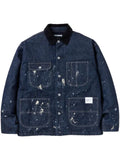 Neighborhood corduroy-collar washed jacket
