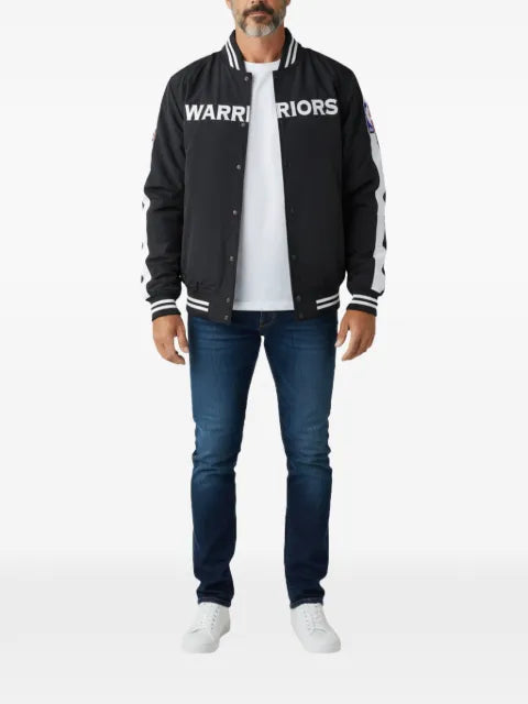Mitchell & Ness NBA Golden State Warriors band-collar jacket