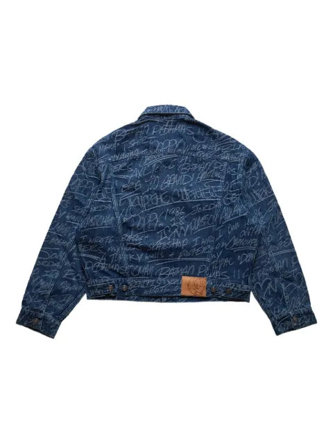 Sky High Farm Angry Chore "Green" denim jacket