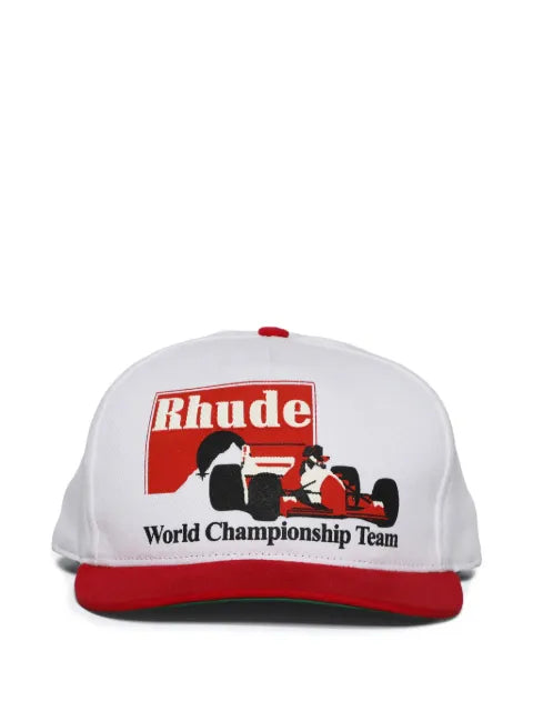 RHUDE baseball cap with Rennwagen