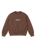 Supreme washed box logo "SS 25 - Brown" sweatshirt