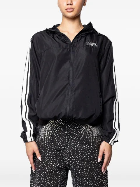PROTOTYPES stripe-detail hooded jacket
