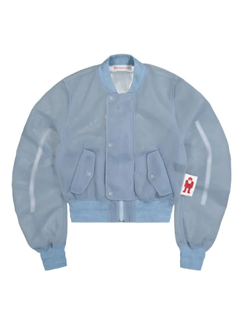 Walter Van Beirendonck semi-sheer bomber jacket