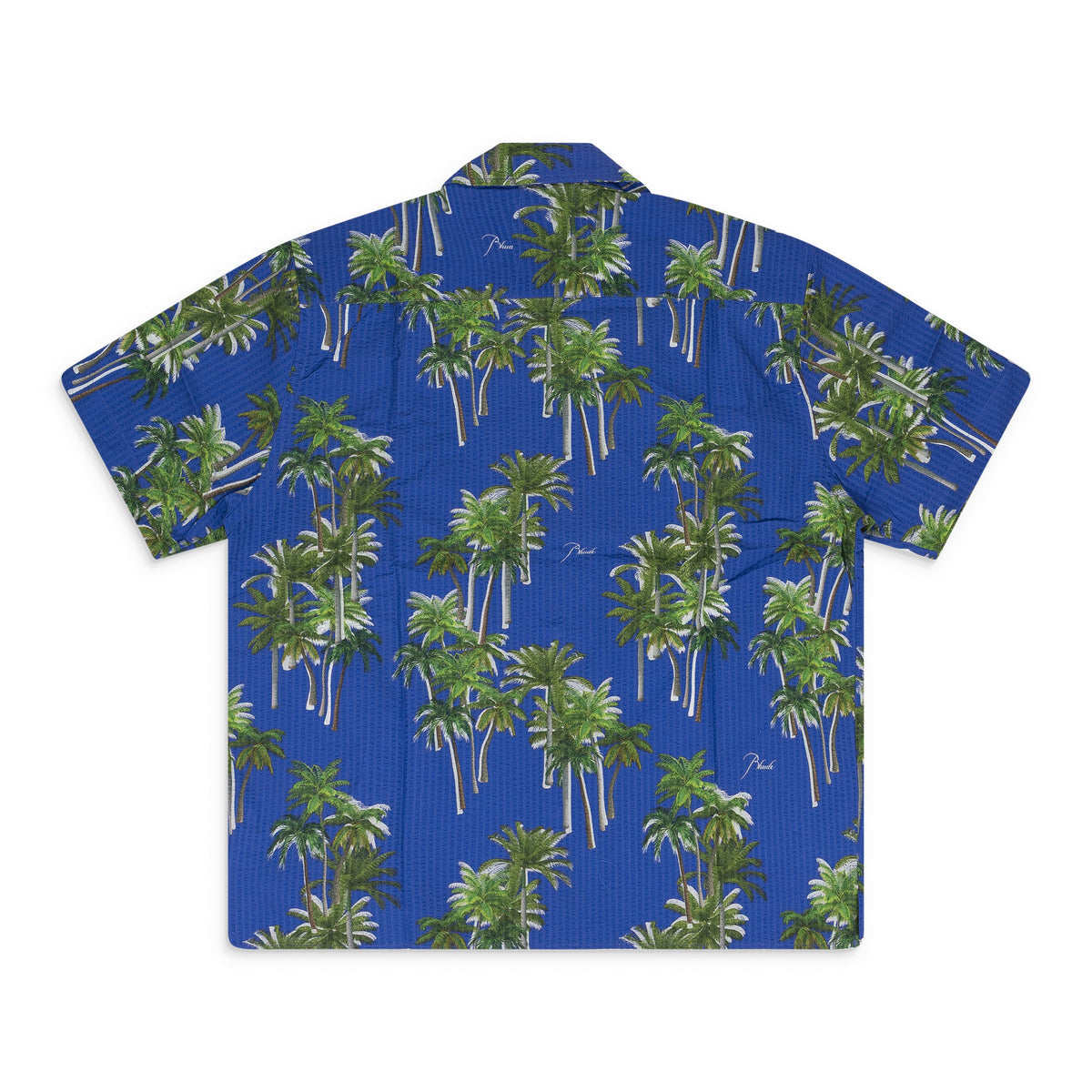 Multicolor Searsucker Hawaiian Button-down Shirt