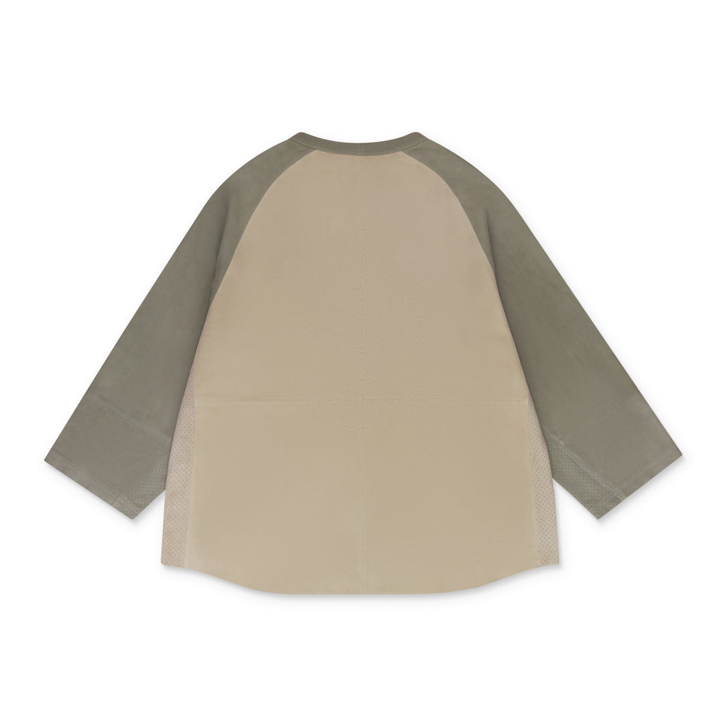 Beige Raglan Longsleeve T-Shirt