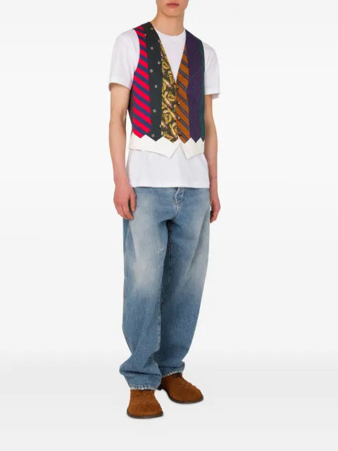 Moschino patchwork waistcoat