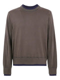 sacai contrast-trimmed sweater