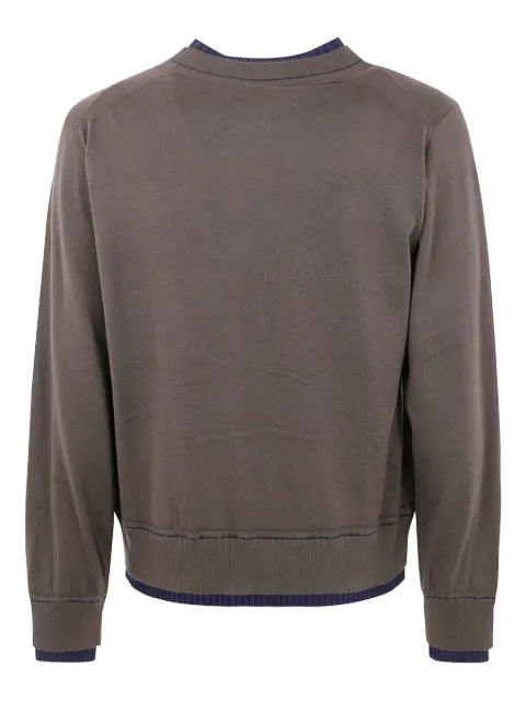 sacai contrast-trimmed sweater