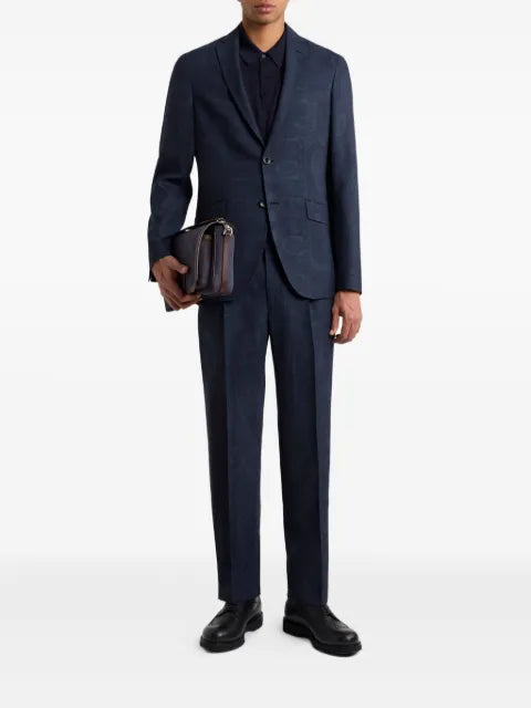 ETRO wool blazer with print
