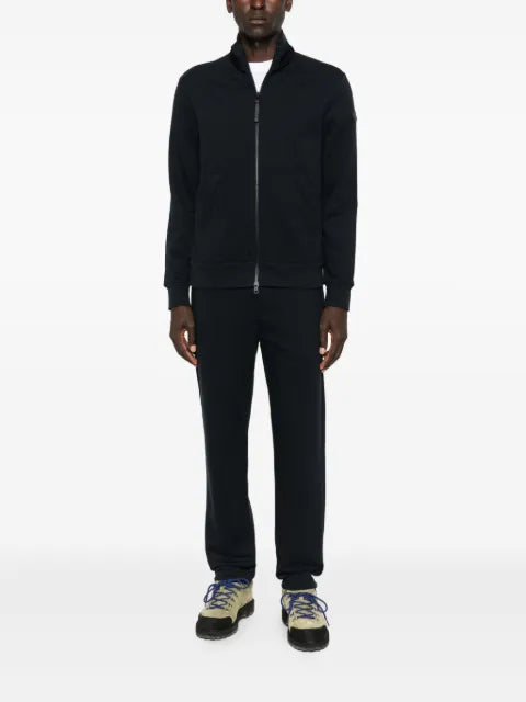 Moncler zip-up logo-patch sweatshirt