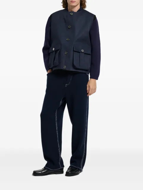 Barrie button-fastening pocket rain jacket