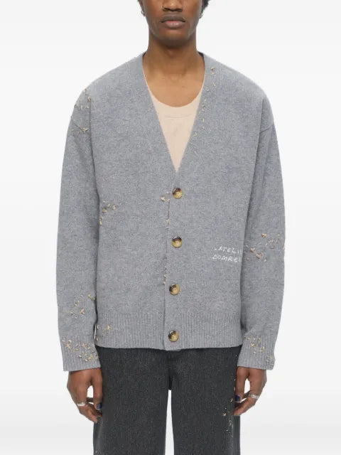 DOMREBEL wool blend cardigan