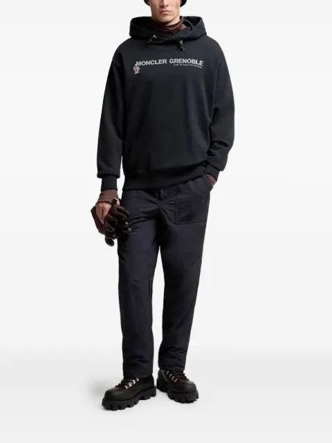 Moncler Grenoble logo-embroidered hoodie