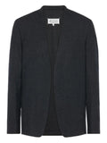 Maison Margiela four-stitch collarless blazer