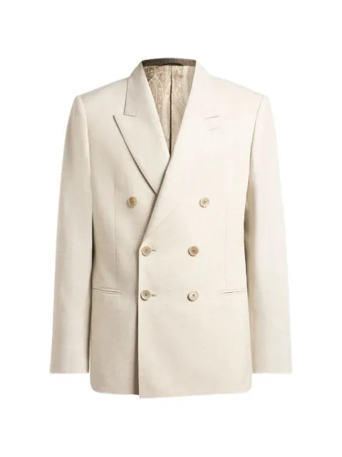 ETRO double-breasted peak-lapels blazer