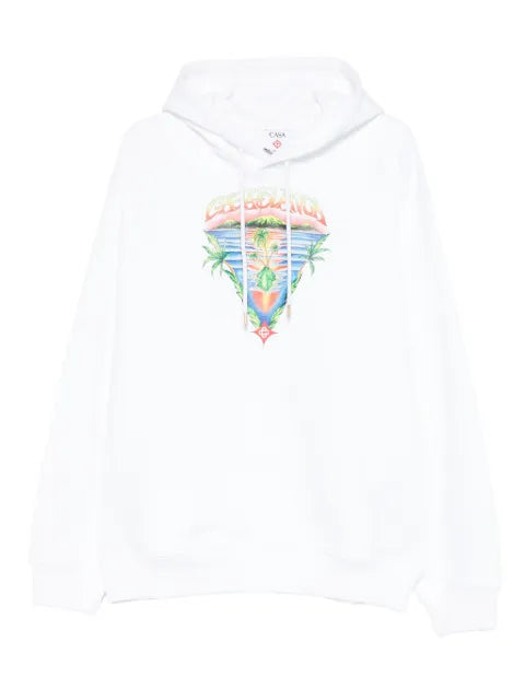 Casablanca innocence triangle long sleeve hooded sweatshirt