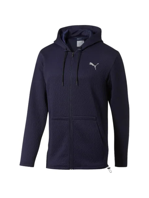 PUMA logo-detail long-sleeve hoodie