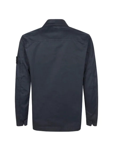 Stone Island shirt jacket with logo patch