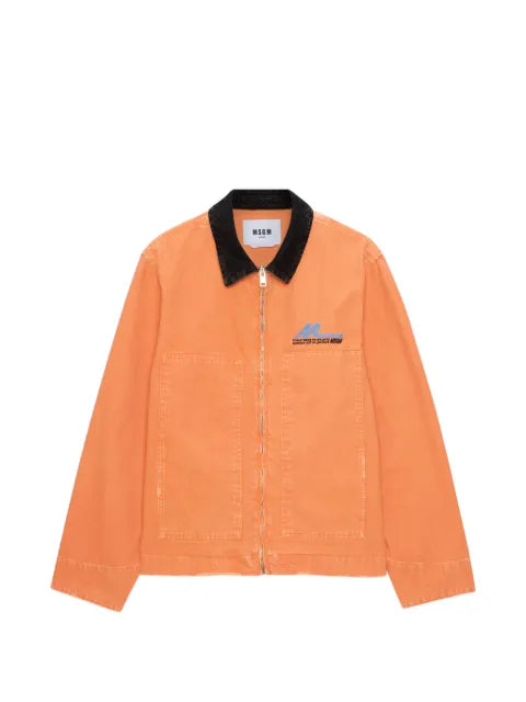MSGM black-collar denim jacket