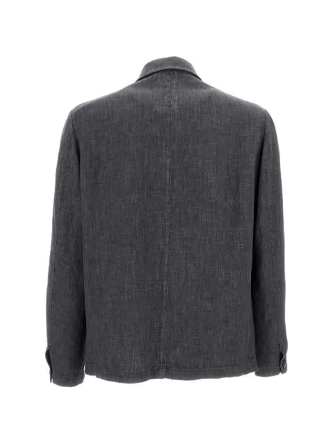 Barena button patch-pocket overshirt