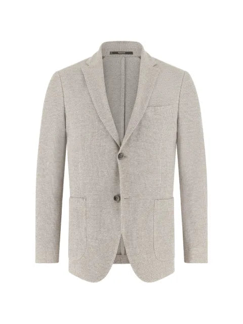 Boggi Milano textured patch-pocket blazer