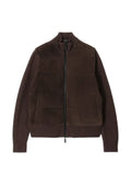 James Perse suede zip-up jacket