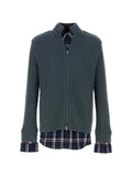 Balenciaga zip-fastening ribbed cardigan