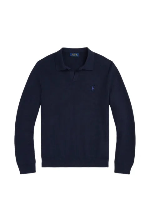 Polo Ralph Lauren Pony- embroidered polo-collar sweater