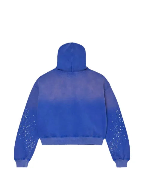 Vale rhinestone-embellished zip-up hoodie