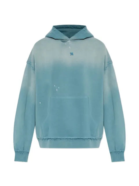 MISBHV Shadow logo-embroidered distressed hoodie