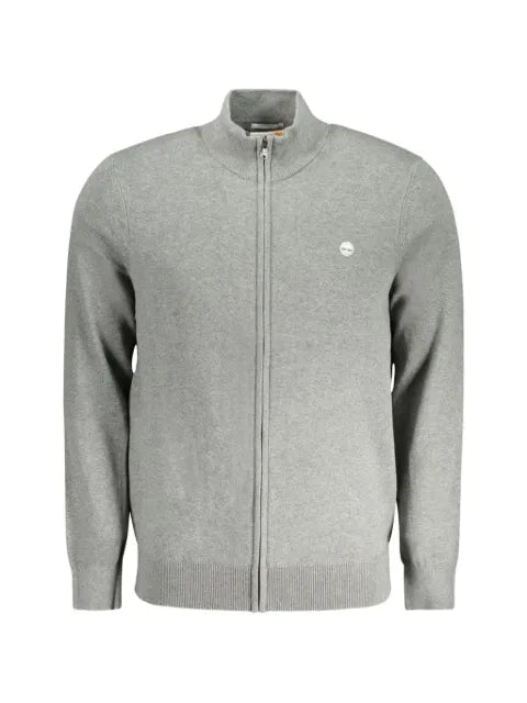 Timberland logo-embroidered zip-up cardigan