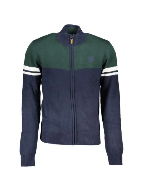 Gian Marco Venturi Vintage colour-block striped-detail sweatshirt